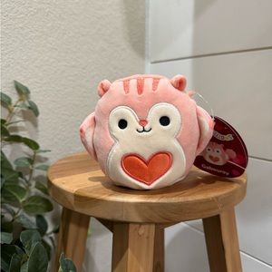NWT squishmallows “Gabourey” pink flying squirrel 4” valentines squish